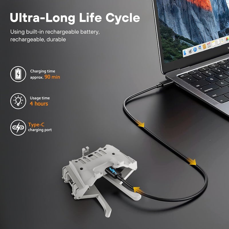 STARTRC جهاز هبوط لطائرة DJI Flip، مجموعة هبوط مضاءة 2 في 1 لملحقات طائرة DJI Flip - Image 5